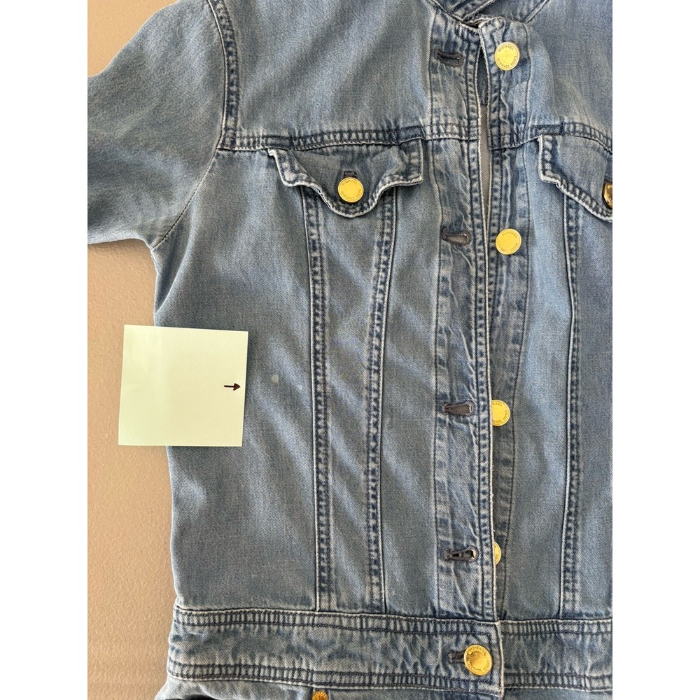 Michael Kors Woman Sz 0 Tencel Wide Leg Denim Jean Jumpsuit Coastal Cowgirl - Picture 11 of 13